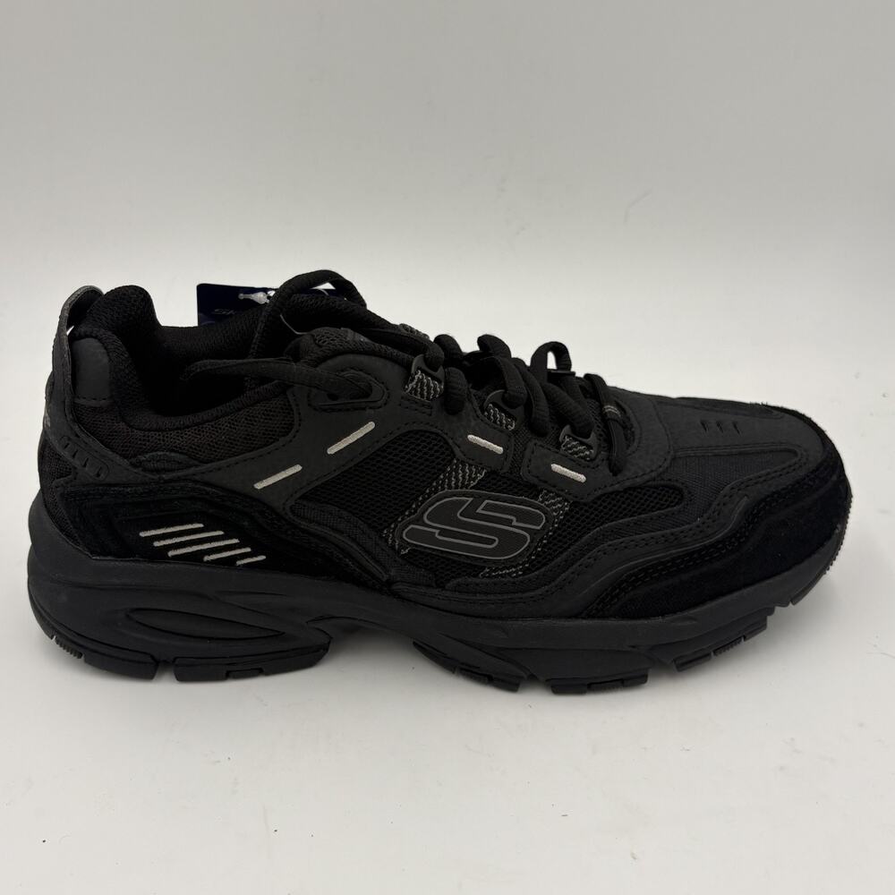 Skechers Men's Size 8 Triple Black Comfort Running/Walking Sneakers New